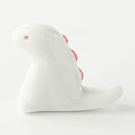Edokko T-Rex Dino Chopstick Rest - White x Red