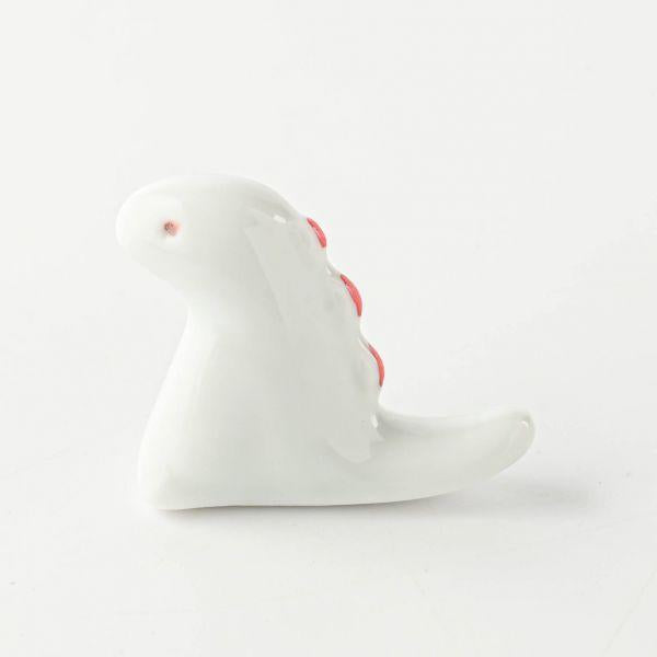 Edokko T-Rex Dino Chopstick Rest - White x Red
