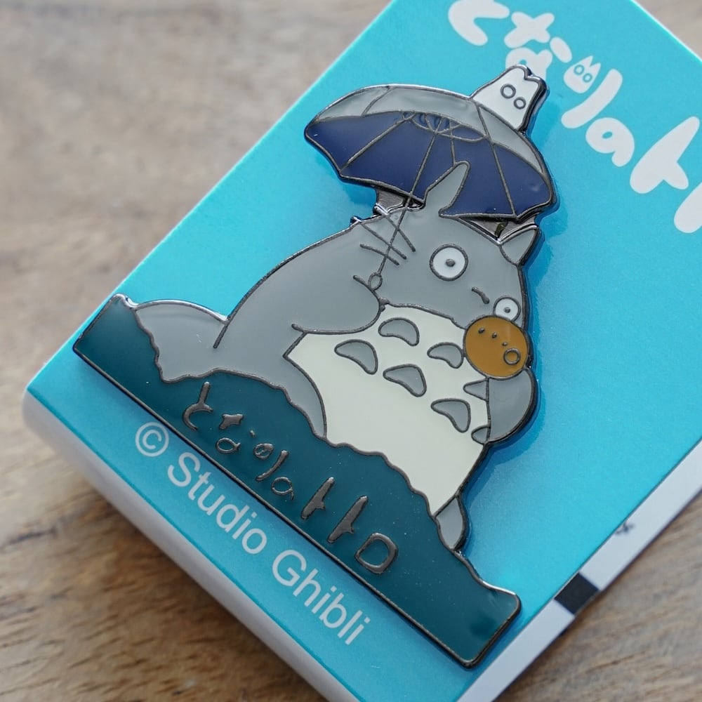 Ensky My Neighbor Totoro Big & Small Totoro – Ocarina Logo Pin Badge