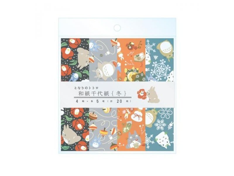 Ensky My Neighbour Totoro Japanese Washi Chiyogami Paper (Winter)