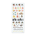 Ensky Spirited Away die-cut schedule stickers featuring Chihiro, No-Face and soot sprites on clear film