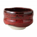 Flowing Red Tenmoku Matcha Bowl