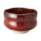 Flowing Red Tenmoku Matcha Bowl