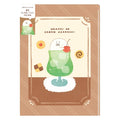 Furukawashiko Okashi na Doubutsu Koubou A5 Clear File 2pc - Cream Seal