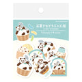 Furukawashiko Laid-Back Panda washi flake stickers in packaging