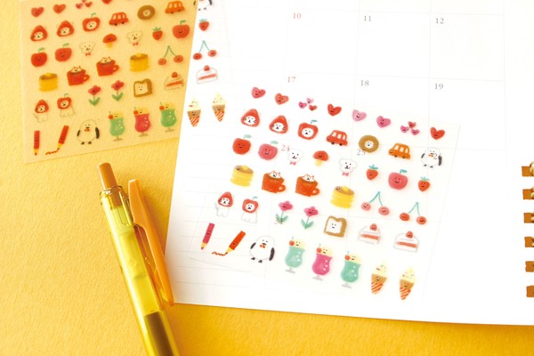 Furukawashiko Watashi Biyori Daily Sticker Sheet - Outing Green
