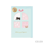 Furukawashiko Window Message Card - Sparkly Gift
