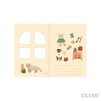 Furukawashiko Window Message Card - Stuffed Bear
