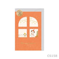 Furukawashiko Window Message Card - Woof-Woof Party