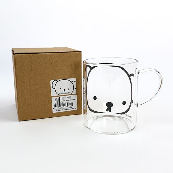 GENIAL Miffy Heat-Resistant Glass Mug 330ml - Selfie Boris
