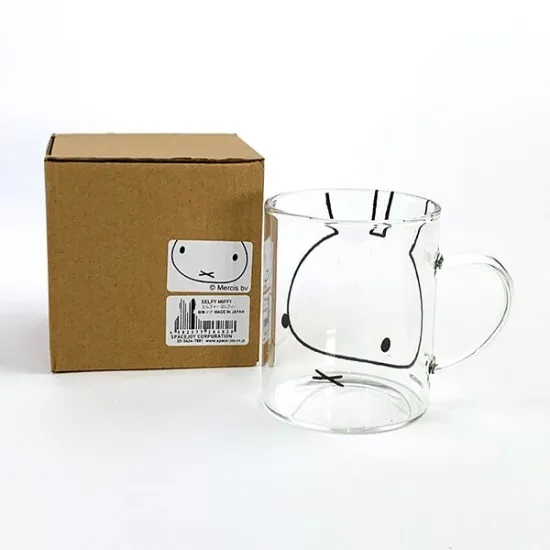 GENIAL Miffy Heat-Resistant Glass Mug 330ml - Selfie Miffy