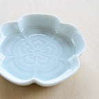 Gaku Small Dish Mokko Blue-White