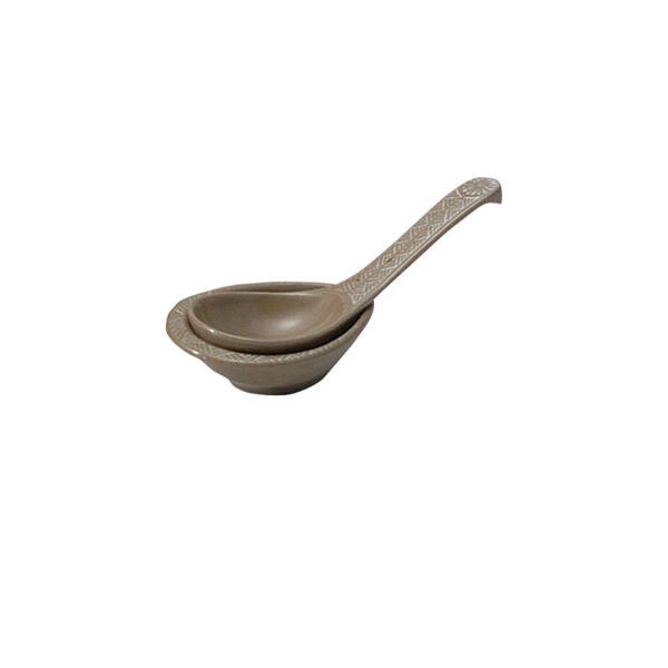 Ginpo Hana Mishima Small Renge Spoon & Rest Set