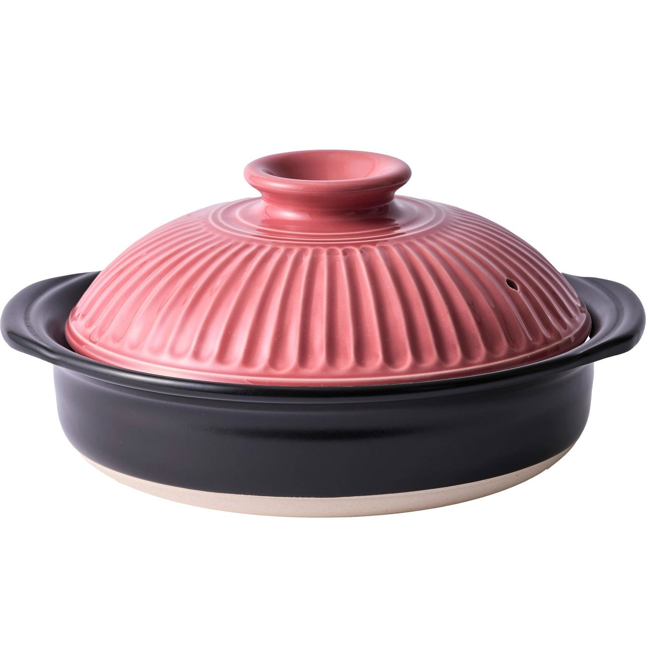 Ginpo Kikka Donabe Clay Pot 28cm 2.7L - Pink Plum Size 9