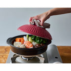 Ginpo Kikka Donabe Clay Pot 28cm 2.7L - Pink Plum Size 9