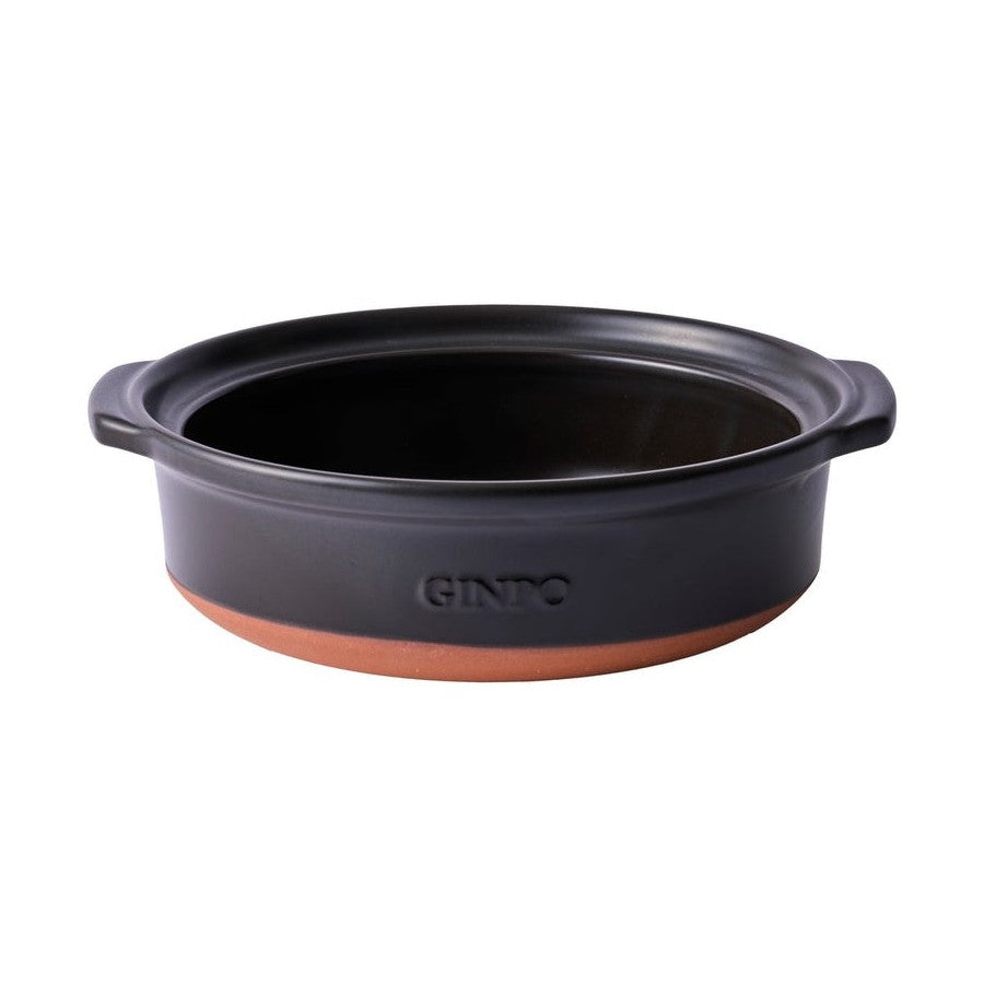 Ginpo Kikka Donabe Clay Pot - Navy - Size 8 Deep
