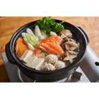 Ginpo Kikka Donabe Clay Pot - Navy - Size 9 Deep