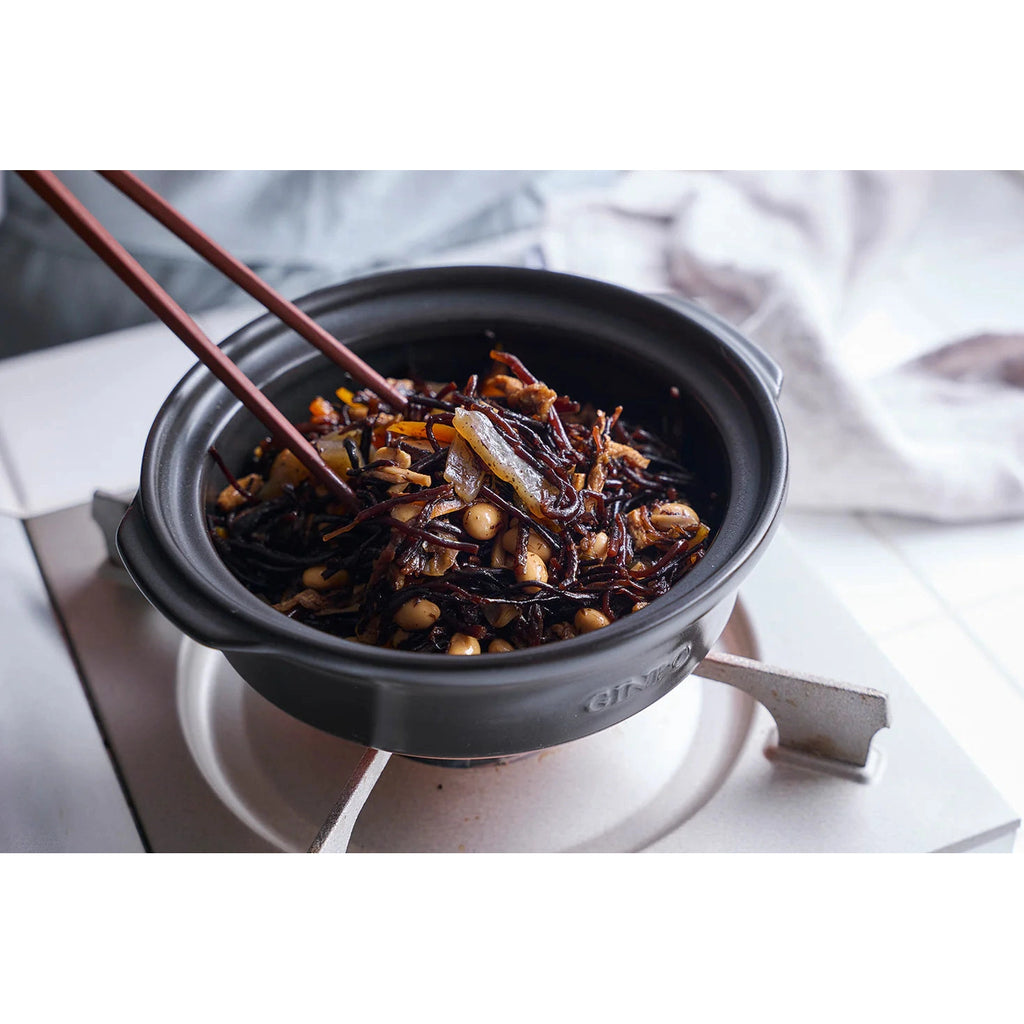 Ginpo Kikka Donabe Clay Pot - Pink Plum - Size 6