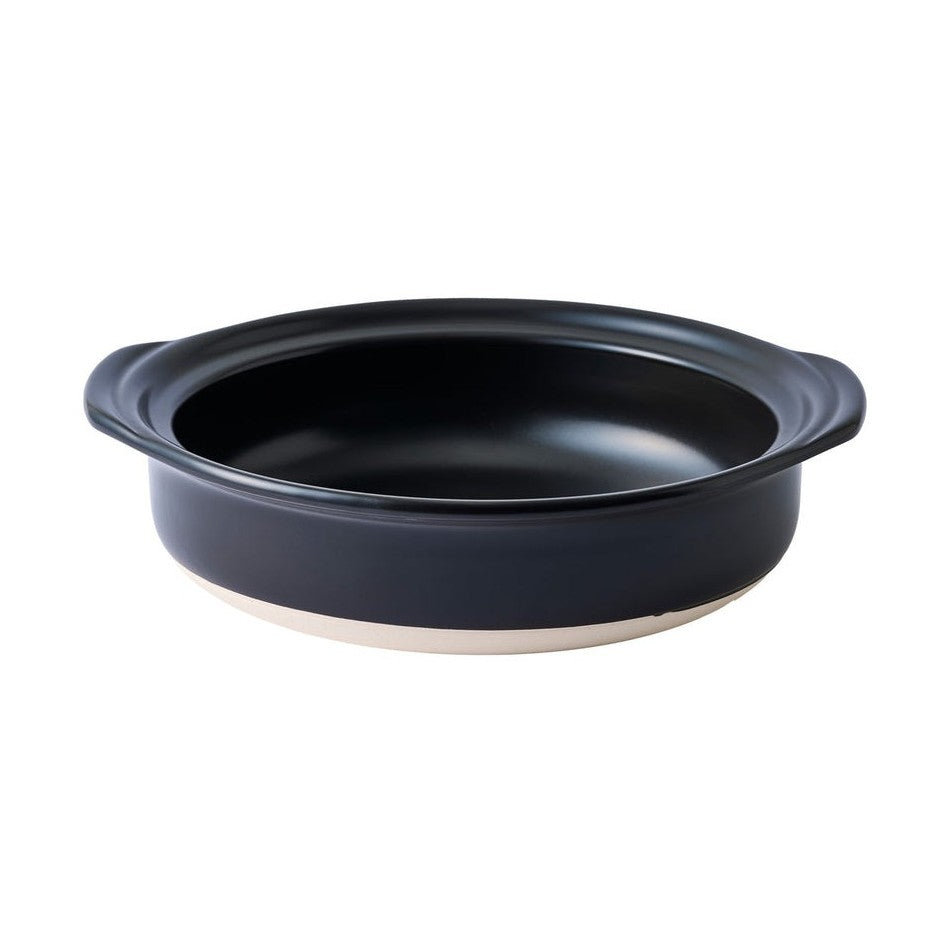 Ginpo Kikka IH Donabe Clay Pot 24cm 1.9L - Navy Size 8