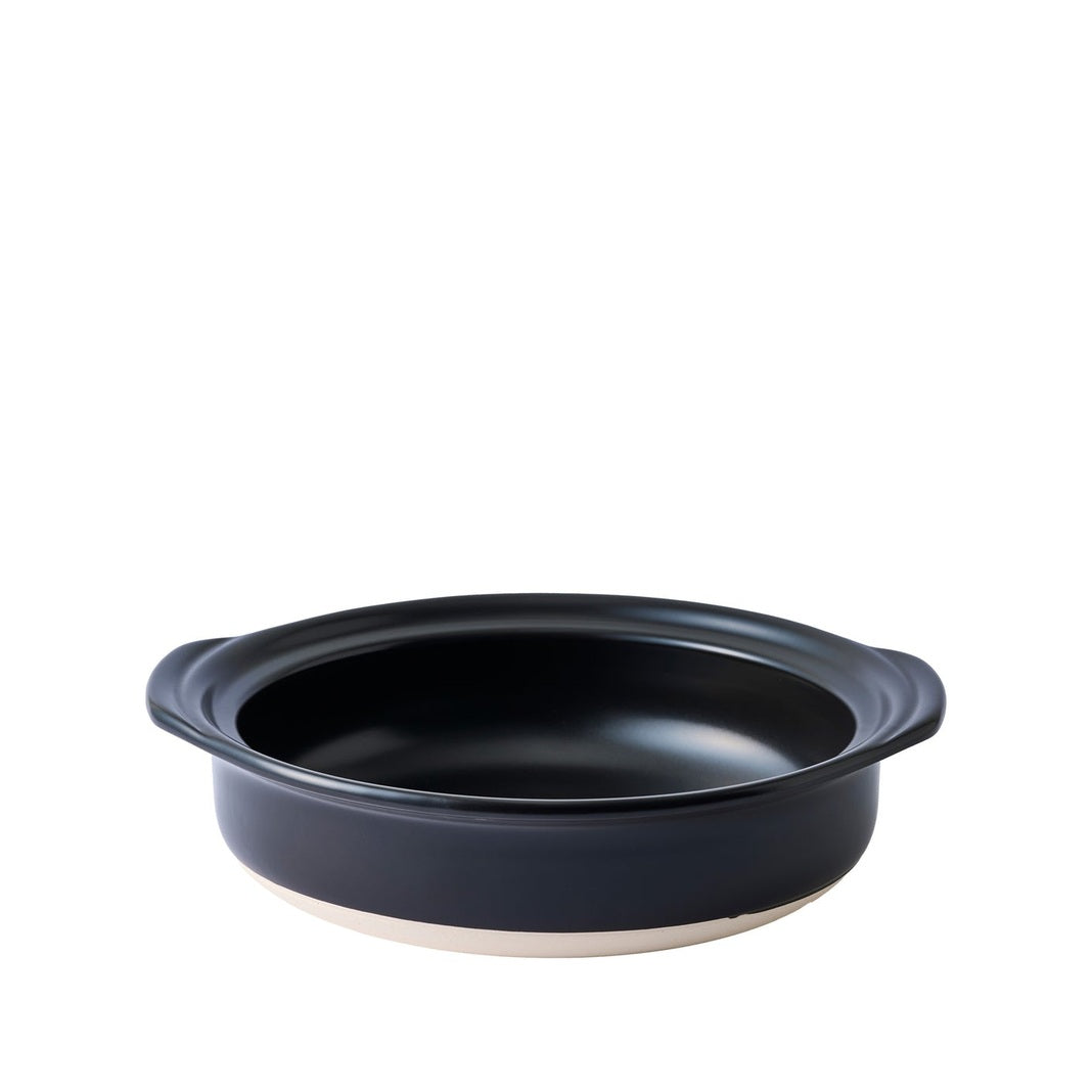 Ginpo Kikka IH Donabe Clay Pot 24cm 1.9L - Navy Size 8