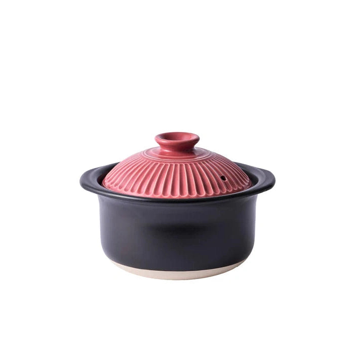 Ginpo Kikka IH Rice Multi Clay Pot 1.1L Size 2 - Pink Plum