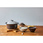 Ginpo Kikka Rice Multi Clay Pot 2.6L Size 5 - Kohiki White