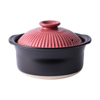 Ginpo Kikka Rice Multi Clay Pot 2.6L Size 5 - Pink Plum