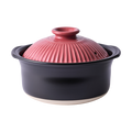 Ginpo Kikka Rice Multi Clay Pot 2.6L Size 5 - Pink Plum