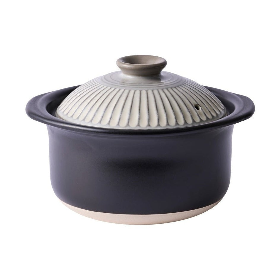 Ginpo Kikka Rice Multi Clay Pot White Kohiki 1.1L Size 2