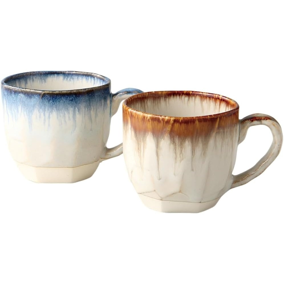 Glazed Gradient Drip Pair Mug Set