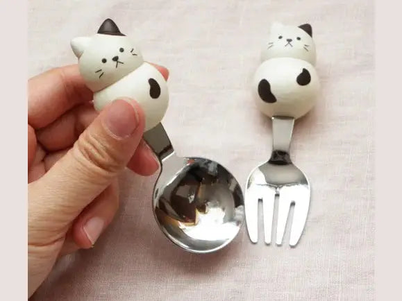 Grapport Plumpy Neko Cat Kids Cutlery Set 2Pcs