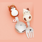 Grapport Plumpy Neko Cat Kids Cutlery Set 2Pcs