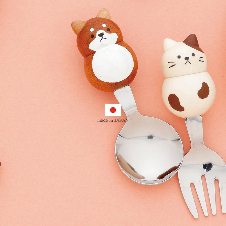 Grapport Plumpy Shiba Inu Kids Cutlery Set 2Pcs