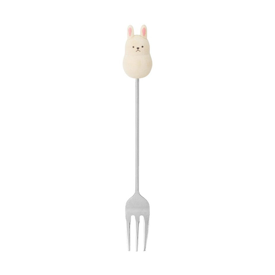 Grapport Plumpy Tea Fork Rabbit 13.5cm | Made in Japan – MINIMARU