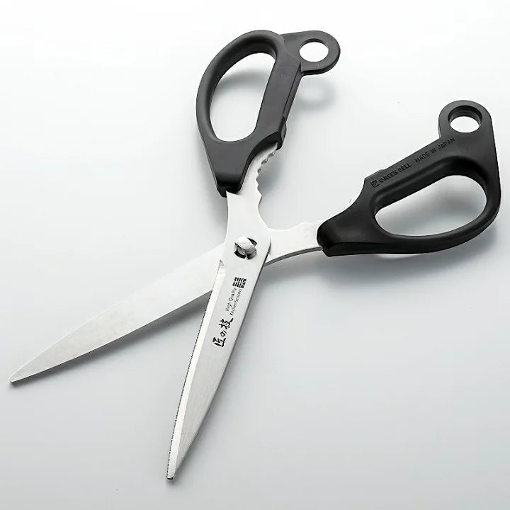 Green Bell Takumi No Waza Stainless Steel Long Kitchen Scissors