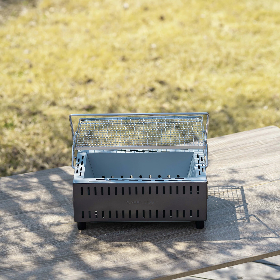 Green Life Liftable Tabletop Shichirin BBQ Grill