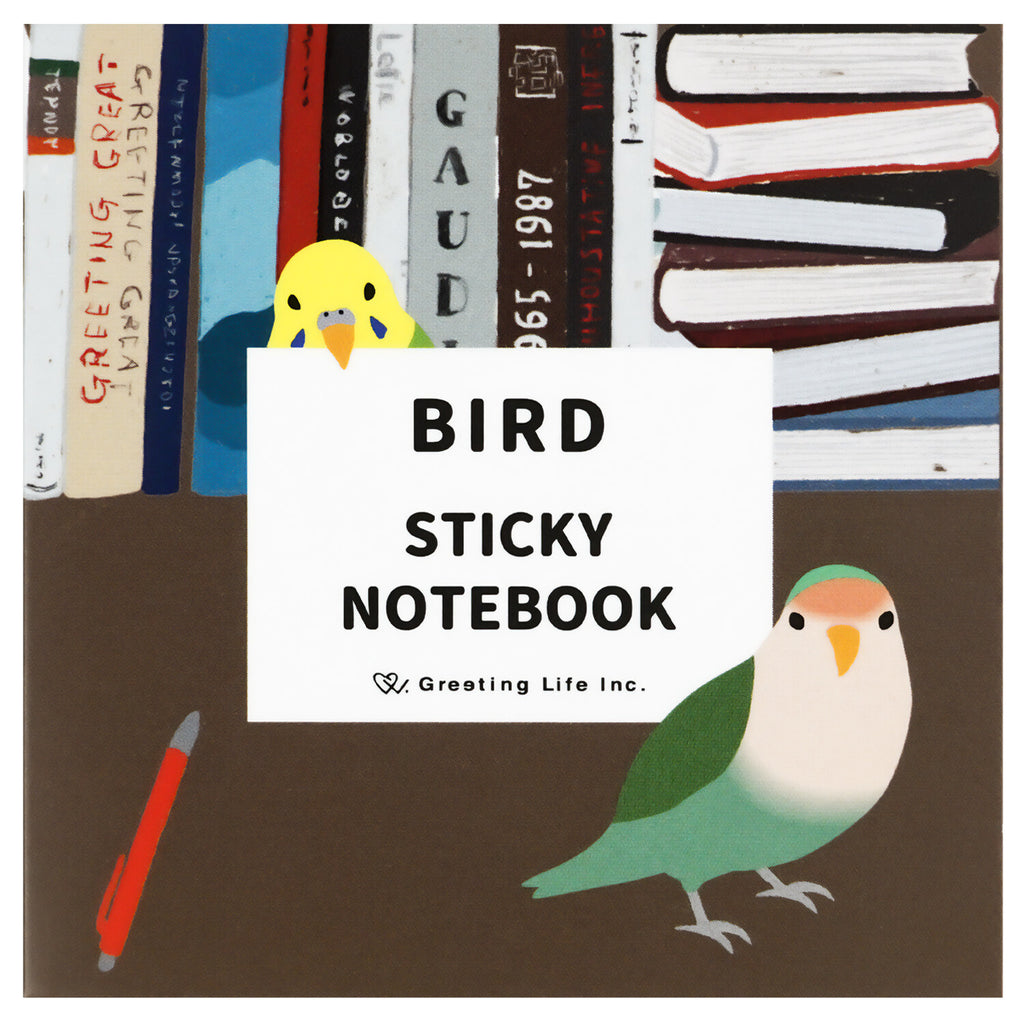 Greeting Life Animal Die-Cut Book Sticky Notes - Bird