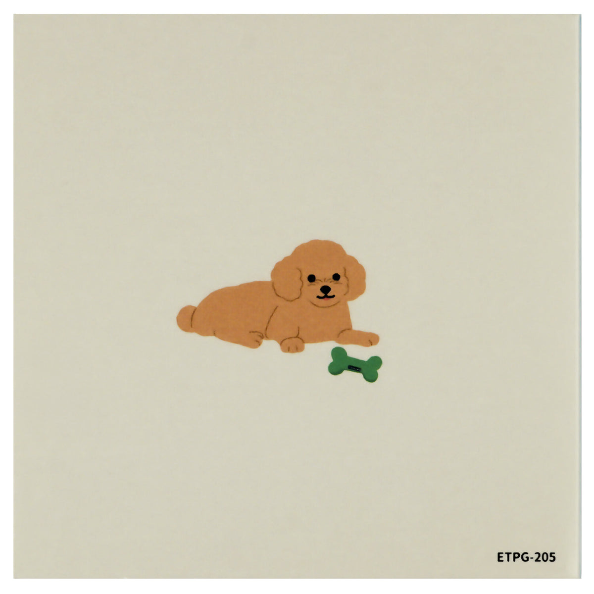Greeting Life Animal Die-Cut Book Sticky Notes - Toy Poodle