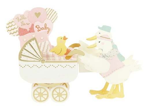 Greeting Life Baby Toy Duck Pop-up Card