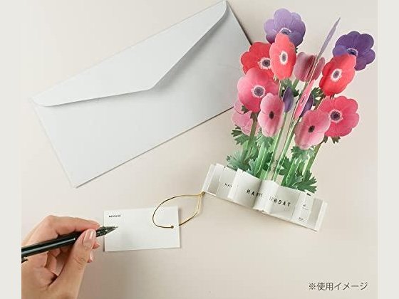 Greeting Life Birthday Blooming Flower Anemone Pop-Up Card