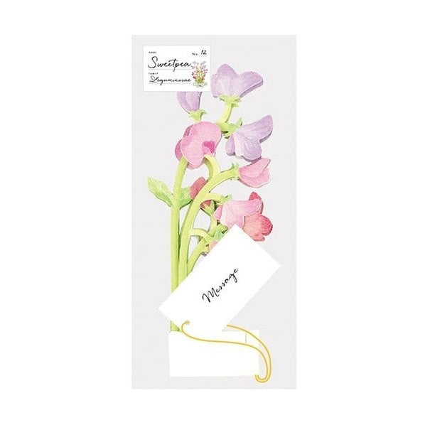 Greeting Life Birthday Blooming Flower Pink Sweet Pea Pop-Up Card