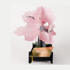 Greeting Life Blooming Card Cherry Blossom Bonsai