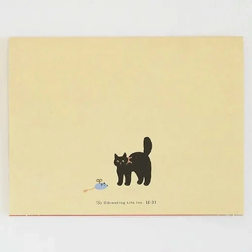 Greeting Life Christmas Black Cat Card / PC