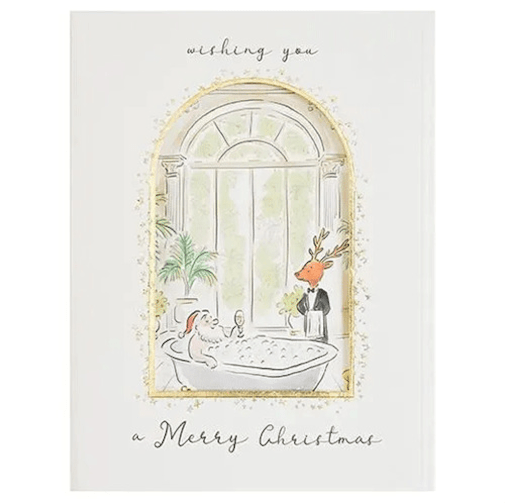 Greeting Life Christmas Luxury Santa Card - Bubble Bath