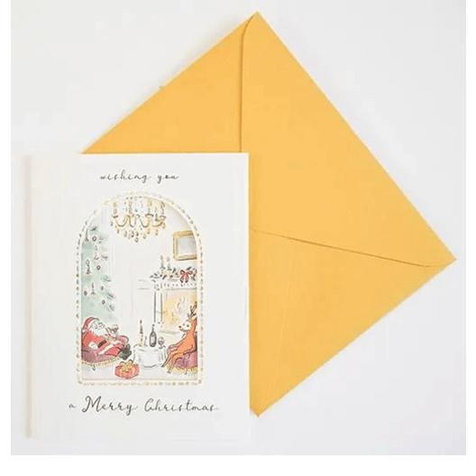 Greeting Life Christmas Luxury Santa Card - Living