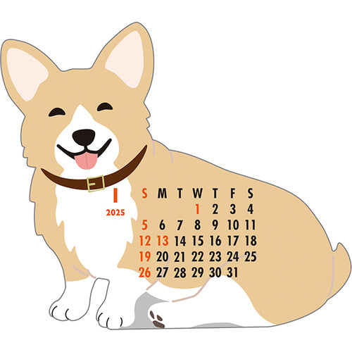 Greeting Life Corgi 2025 Calendar