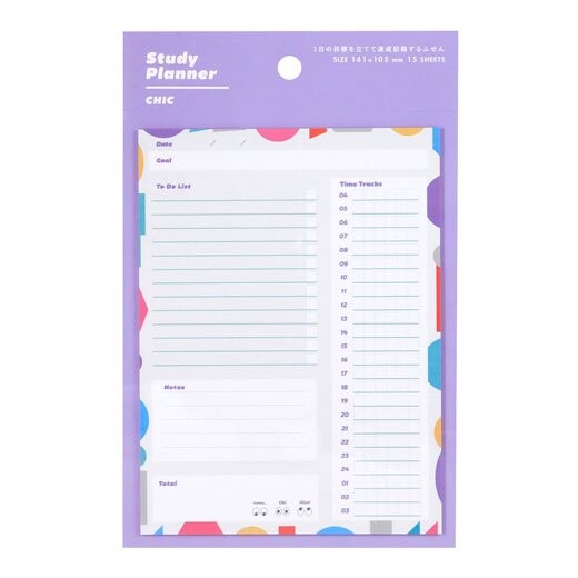 Greeting Life Custom Sticks Study Planner Sticky Notes - Chic