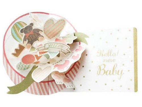 Greeting Life Hello New Baby Pop-Up Card
