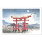 Greeting Life Japanese Style Mini Santa Christmas Card Miyajima