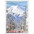 Greeting Life Japanese Style Mini Santa Christmas Card - Fujimichi